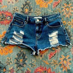 PacSun festival denim shorts